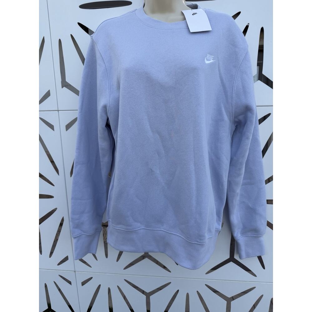 Nike Sportswear Men's Size Small‎ Light Blue Grey Club Fleece Crew NWT